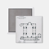 Plan, um die Ausrichtung des Narthex zu zeigen Magnet (Vorderseite/Rückseite)