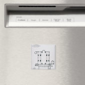 Plan, um die Ausrichtung des Narthex zu zeigen Magnet (In Situ (Geschirrspüler))