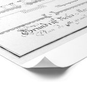 Plan und Aussicht auf die Blaue Moschee (1609-16), Poster (Ecke)