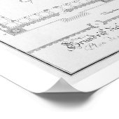 Plan und Aussicht auf die Blaue Moschee (1609-16), Poster (Ecke)