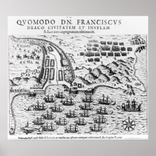Plan-Vertretung, wie Francis Drake stürmte Poster