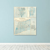 Plan Vincennes, Knox Co mit Sullivan Leinwanddruck (Insitu (Holzboden))