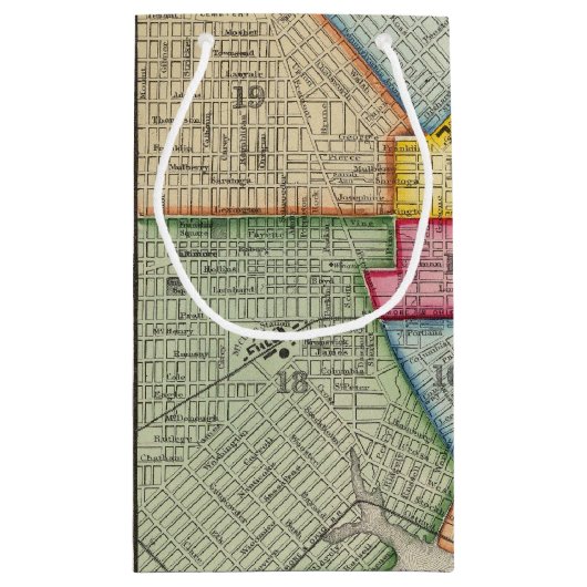 Plan von Baltimore Kleine Geschenktüte (Rückseite)
