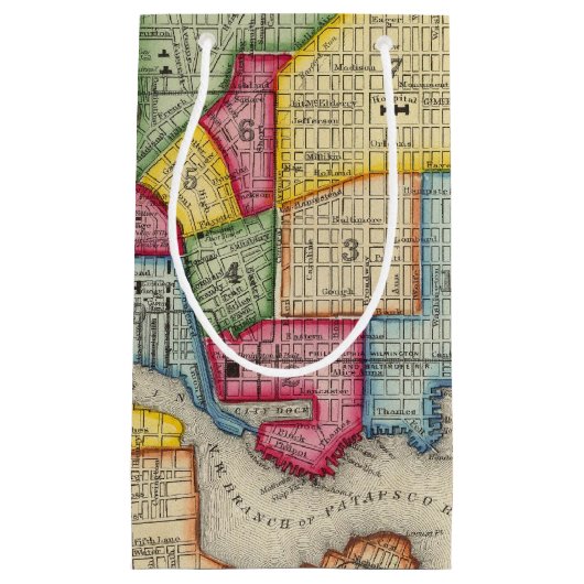 Plan von Baltimore Kleine Geschenktüte (Vorderseite)