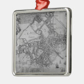 Plan von Boston, Neu-England, 1739 Ornament Aus Metall (Links)