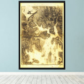 Plan von Boston, von Henry Pelham (1775-1776) Leinwanddruck (Insitu (Holzboden))