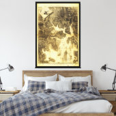 Plan von Boston, von Henry Pelham (1775-1776) Leinwanddruck (Insitu (Schlafzimmer))