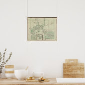 Plan von Brasilien, Clay Co mit Bowling Green Poster (Küche)