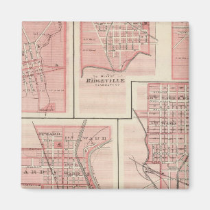 Plan von Cambridge City, Wayne Co mit Newport Magnet