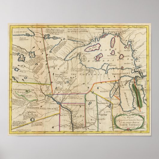 Plan von Captain Carvers Reisen Poster (Vorne)