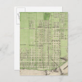 Plan von Davenport, Scott Landkreis, Staat von Iow Postkarte (Vorne/Hinten)