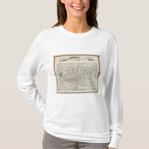 Plan von Des Moines, Polk County, Iowa T-Shirt