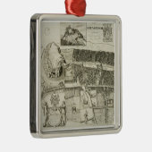 Plan von Edinburgh, Kneipe. durch John-Smith Silbernes Ornament (Rechts)