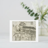 Plan von Edinburgh, Pub. von John Smith (c.1652-17 Postkarte (Stehend Vorderseite)