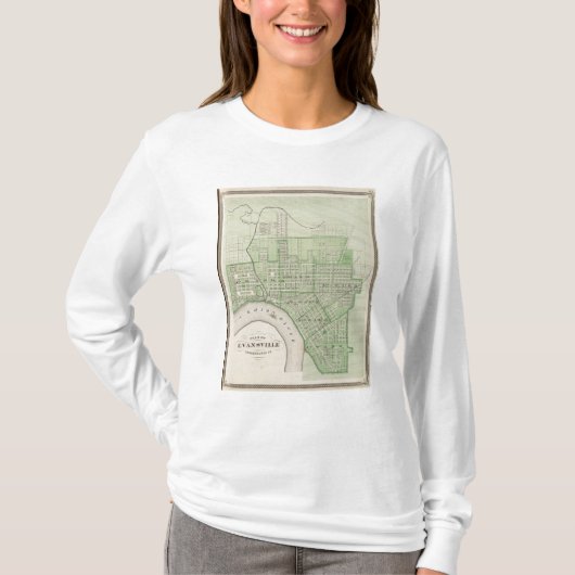 Plan von Evansville, Vanderburgh Co T-Shirt (Vorderseite)