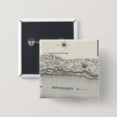 Plan von Fort Baton Rouge Button (Vorne & Hinten)