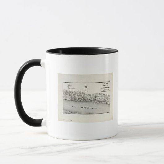 Plan von Fort Baton Rouge Tasse (Links)
