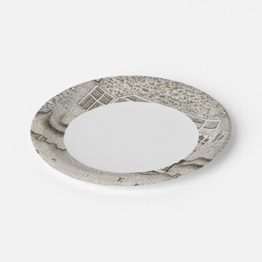 Plan von Fort Erie Pappteller (Schrägansicht)