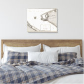 Plan von Fort Niagara Leinwanddruck (Insitu (Schlafzimmer))