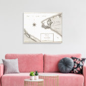 Plan von Fort Niagara Leinwanddruck (Insitu (Wohnzimmer))