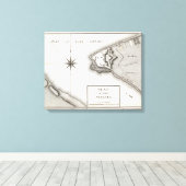 Plan von Fort Niagara Leinwanddruck (Insitu (Holzboden))