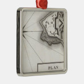 Plan von Fort Niagara Silbernes Ornament (Rechts)