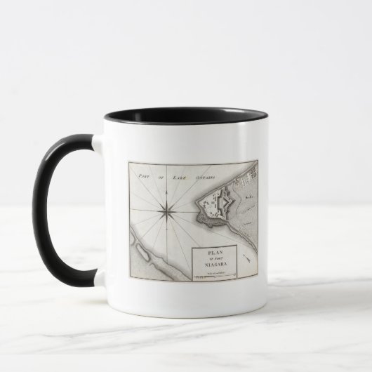 Plan von Fort Niagara Tasse (Links)