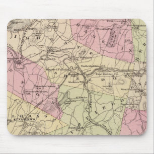 Plan von Grand Isle und Franklin in Vermont Mousepad