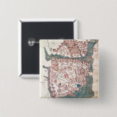 Plan von Konstantinopele Button (Vorne & Hinten)