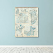 Plan von Lawrenceburgh Leinwanddruck (Insitu (Holzboden))