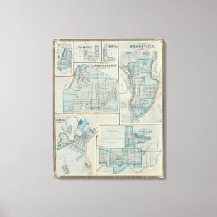 Plan von Lawrenceburgh Leinwanddruck
