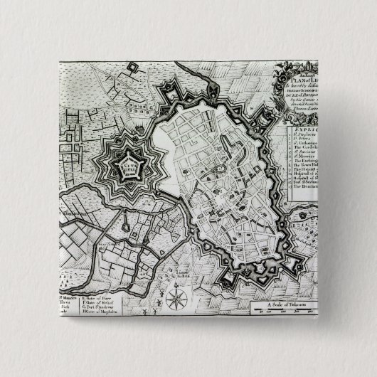 Plan von Lisle, 1736 Button (Vorderseite)