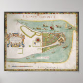 Plan von Long Island New York 1664 Poster (Vorne)