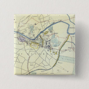 Plan von Lucknow Operationen zeigend Button