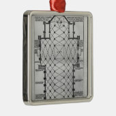 Plan von Mailand-Kathedrale Ornament Aus Metall (Rechts)