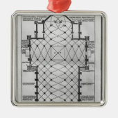 Plan von Mailand-Kathedrale Ornament Aus Metall (Vorne)