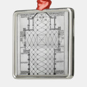 Plan von Mailand-Kathedrale Ornament Aus Metall (Links)