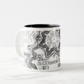 Plan von Mannheim, Deutschland 1690 Zweifarbige Tasse (Vorderseite Links)