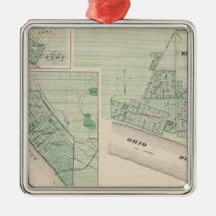 Plan von Newburgh, Warrick Co mit Boonville Ornament Aus Metall