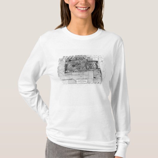 Plan von Parc Monceau in Paris T-Shirt (Vorderseite)