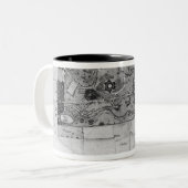 Plan von Parc Monceau in Paris Zweifarbige Tasse (Vorderseite Links)