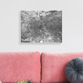 Plan von Paris, auch bekannt als "Plan de Turgot" Leinwanddruck (Insitu (Wohnzimmer))