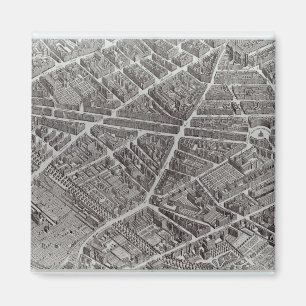 Plan von Paris, auch bekannt als "Plan de Turgot" Magnet