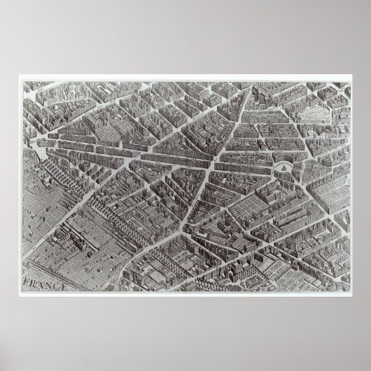 Plan von Paris, auch bekannt als "Plan de Turgot" Poster (Vorne)