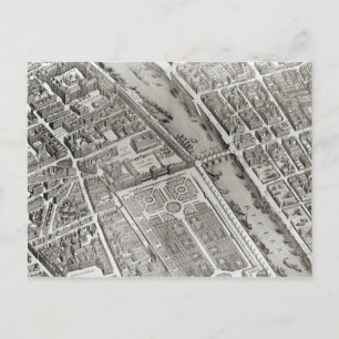 Plan von Paris, auch bekannt als "Plan de Turgot" Postkarte