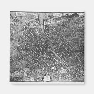 Plan von Paris, bekannt als 'Plan de Turgot' Magnet