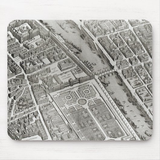 Plan von Paris, bekannt als 'Plan de Turgot' Mousepad (Vorne)