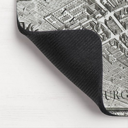 Plan von Paris, bekannt als 'Plan de Turgot' Mousepad (Ecke)