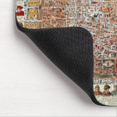 Plan von Paris fasste durch ein chronologisches Mousepad (Ecke)