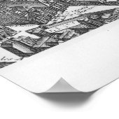 Plan von Paris Poster (Ecke)